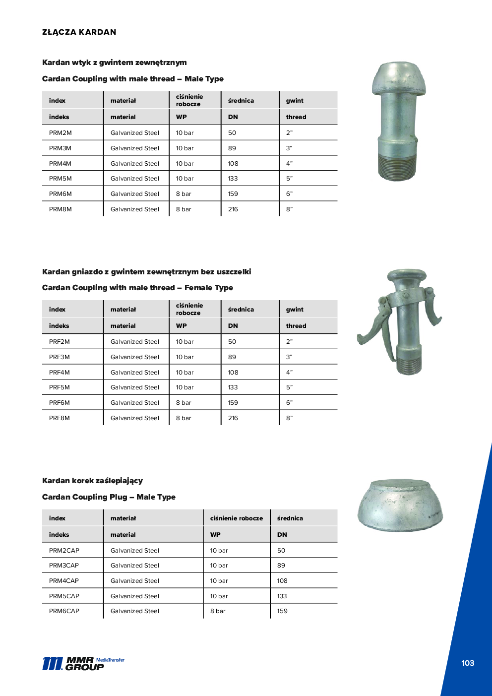 Dairy couplings – 104