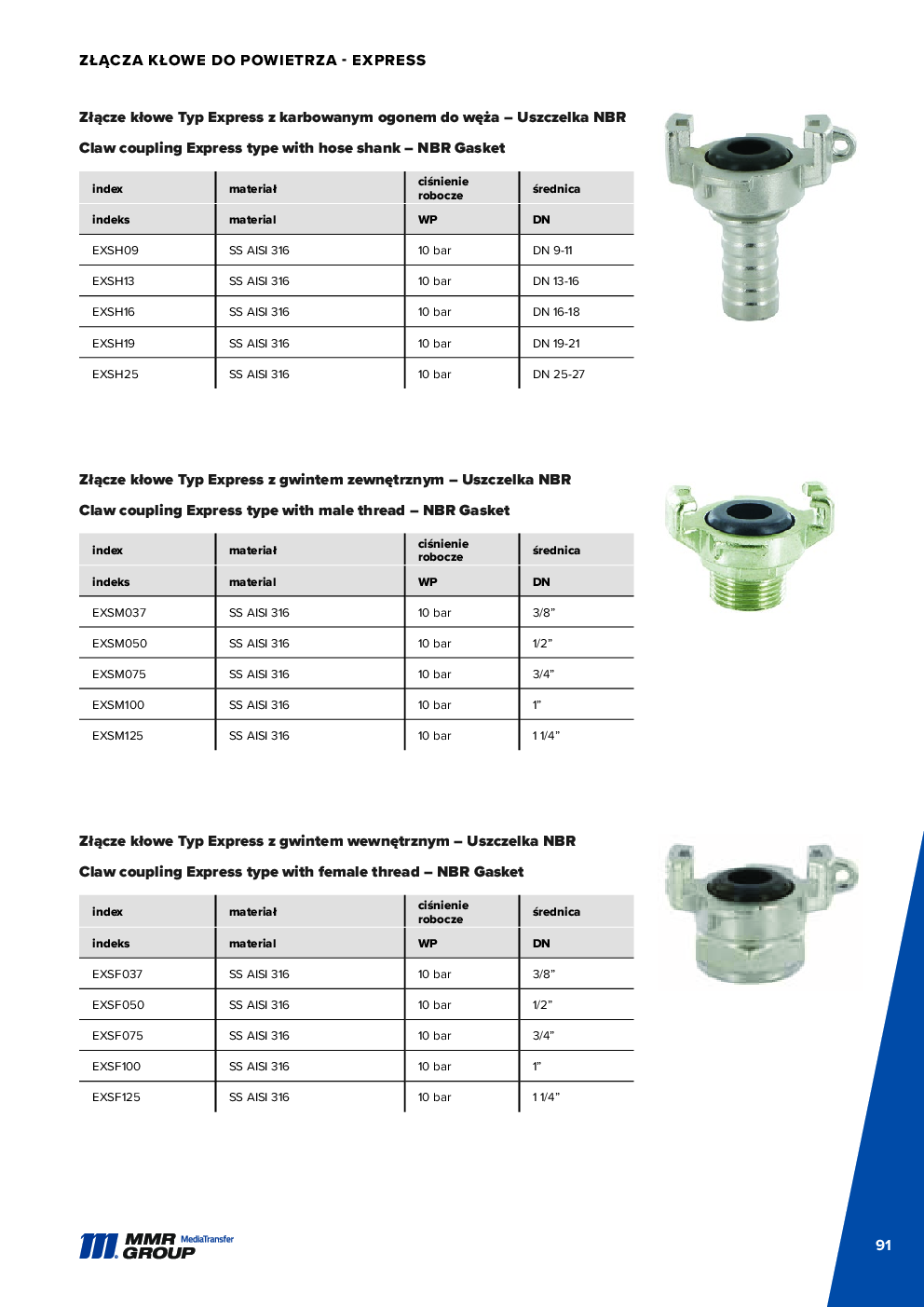 Dairy couplings – 92