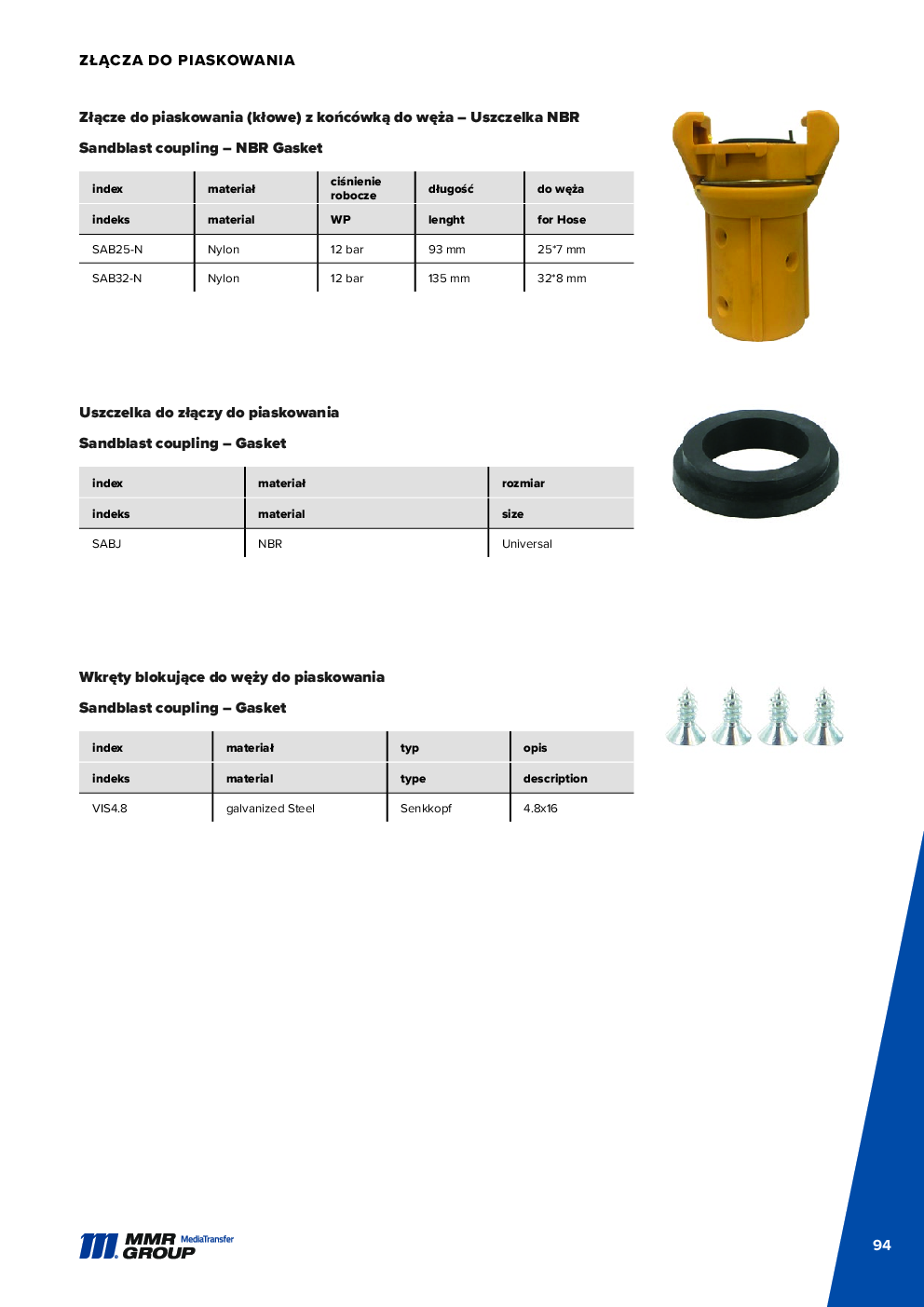 Dairy couplings – 95